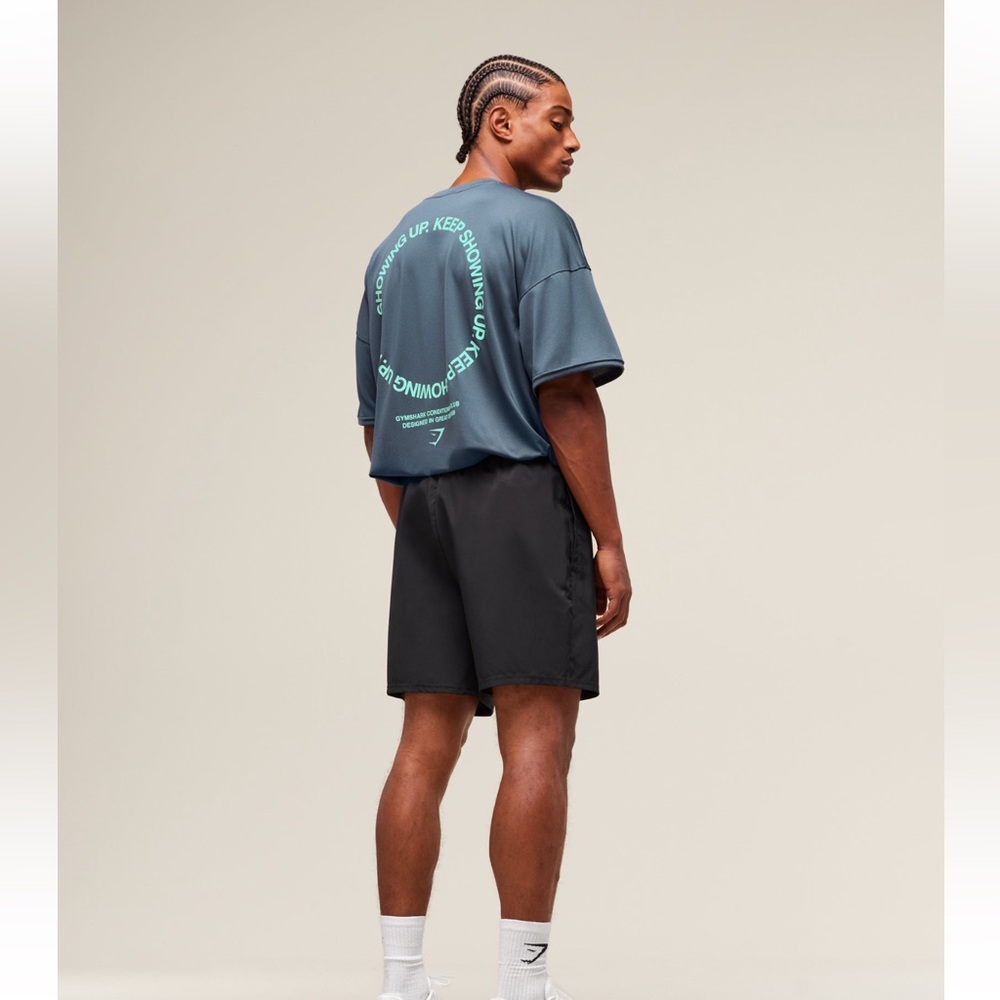 Gymshark Keep Showing up Tee/L/Titanium